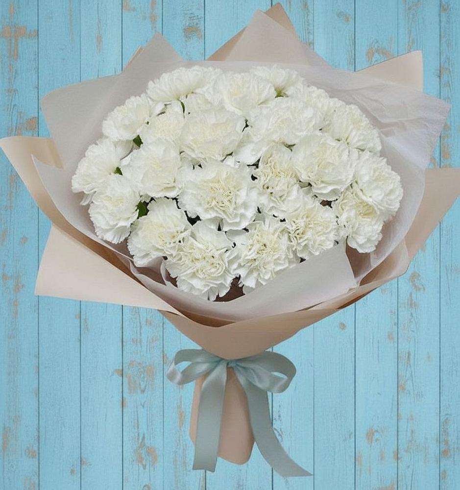 Букет цветов из: Гвоздики в ВНИИССе