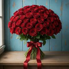 Букет Красные розы Блэк Меджик в ВНИИССе