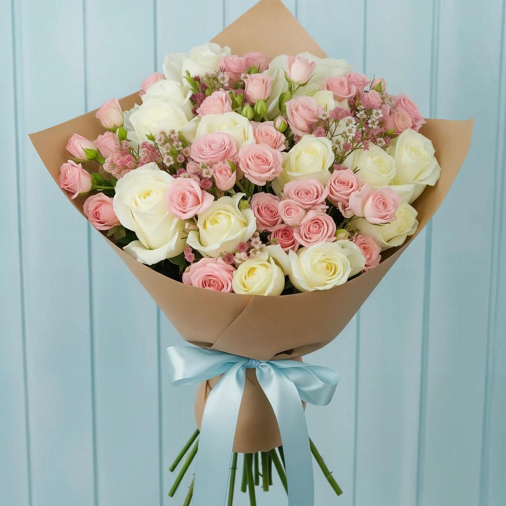 Букет цветов из: Розы в ВНИИССе