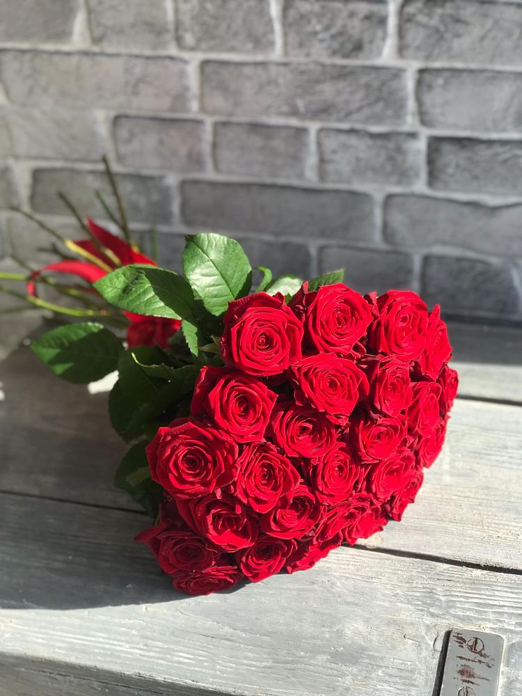 Букет Красные розы Фридом в ВНИИССе