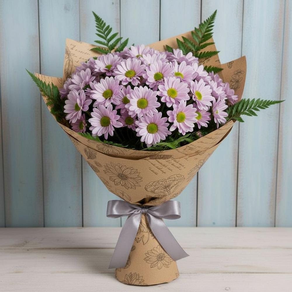 Букет цветов из: Хризантемы в ВНИИССе