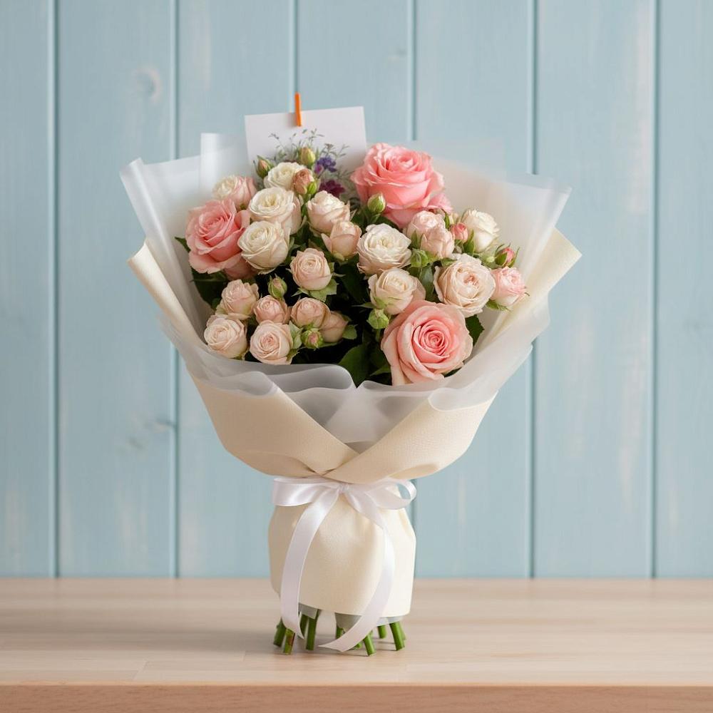 Букет цветов из: Розы в ВНИИССе