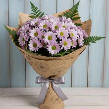 Букет цветов из:  Хризантемы в ВНИИССе