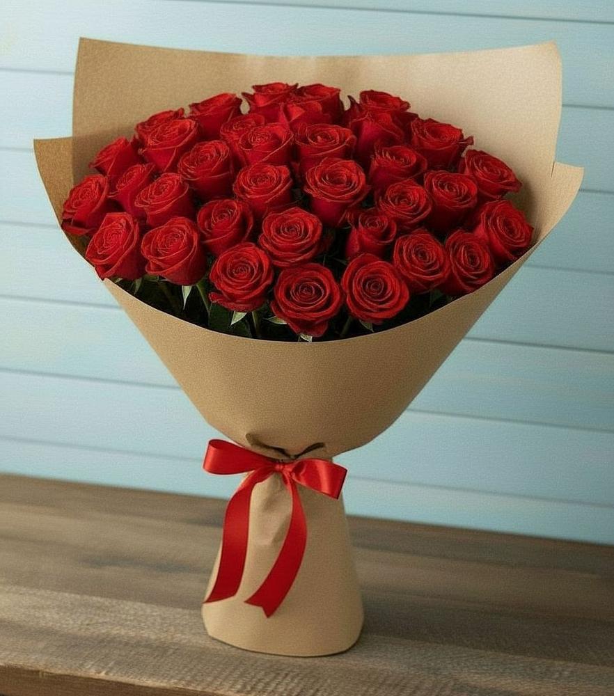 Букет Красные розы Милано в ВНИИССе