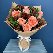 Букет цветов из:  Розы и Альстромерии #REPLACE_PRED# ВНИИССе