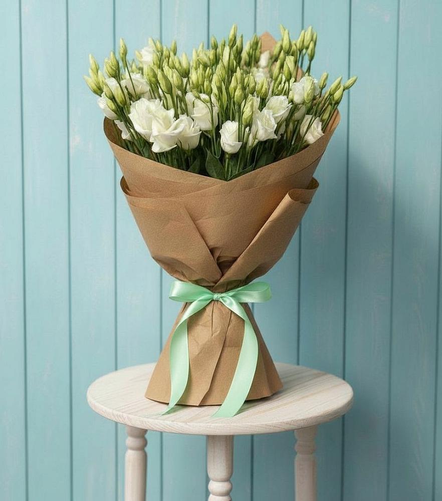 Букет цветов из: Лизиантусы в ВНИИССе