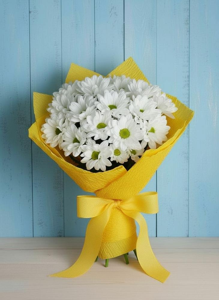 Букет цветов из: Хризантемы в ВНИИССе
