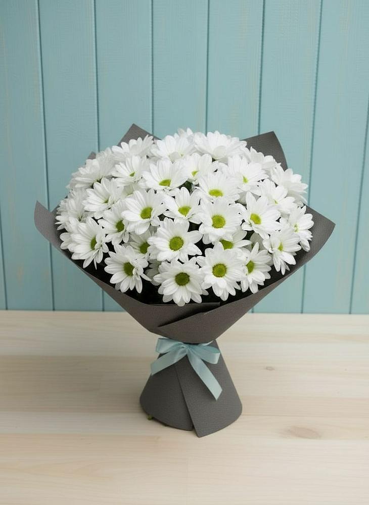 Букет цветов из: Хризантемы в ВНИИССе