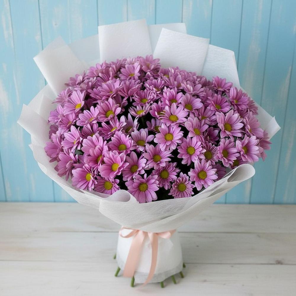 Букет цветов из: Хризантемы в ВНИИССе