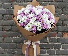 Букет цветов из:  Хризантемы в ВНИИССе