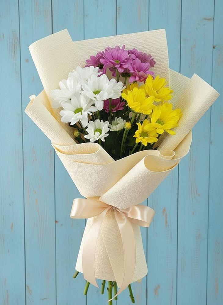 Букет цветов из: Хризантемы в ВНИИССе