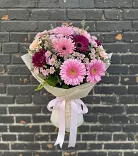 Букет цветов из:  Герберы и Хризантемы #REPLACE_PRED# ВНИИССе