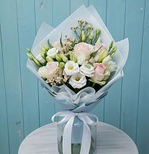 Букет цветов из:  Розы и Лизиантусы #REPLACE_PRED# ВНИИССе